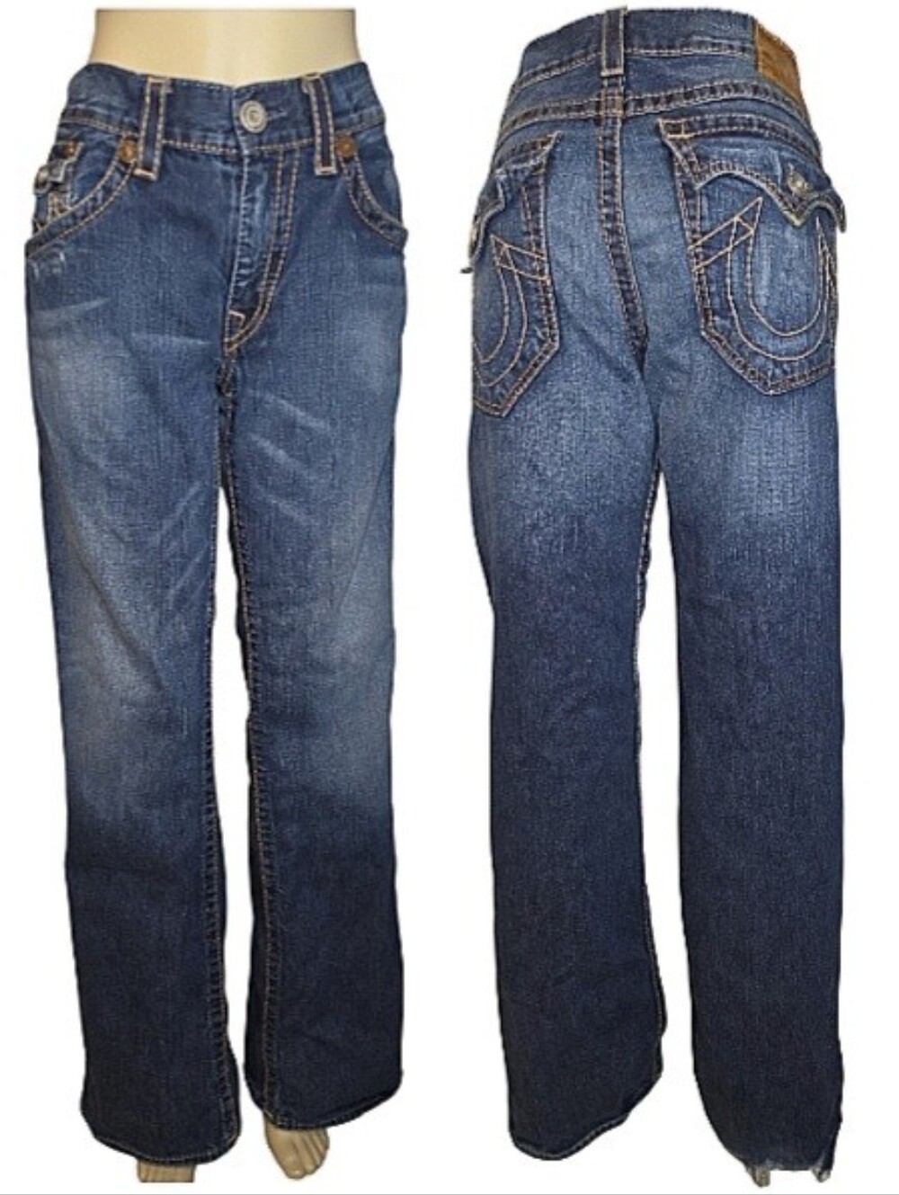 True Religion Men's Billy Big T Straight Leg Denim Jeans Size 36